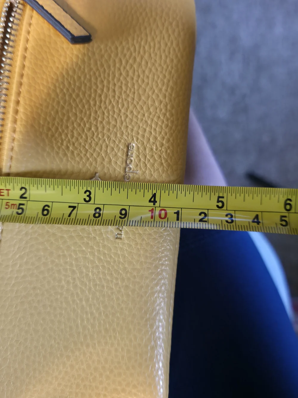 Nanette Lepore Yellow Leather Wristlet